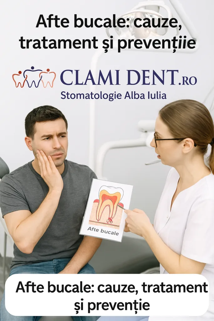 Afte bucale cauze, tratament și prevenție -Stomatologie Alba Iulia