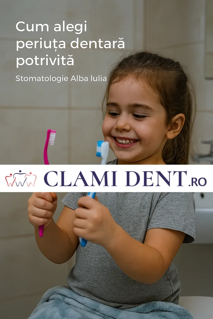 Cum alegi periuța dentară potrivită - Stomatologie Alba Iulia