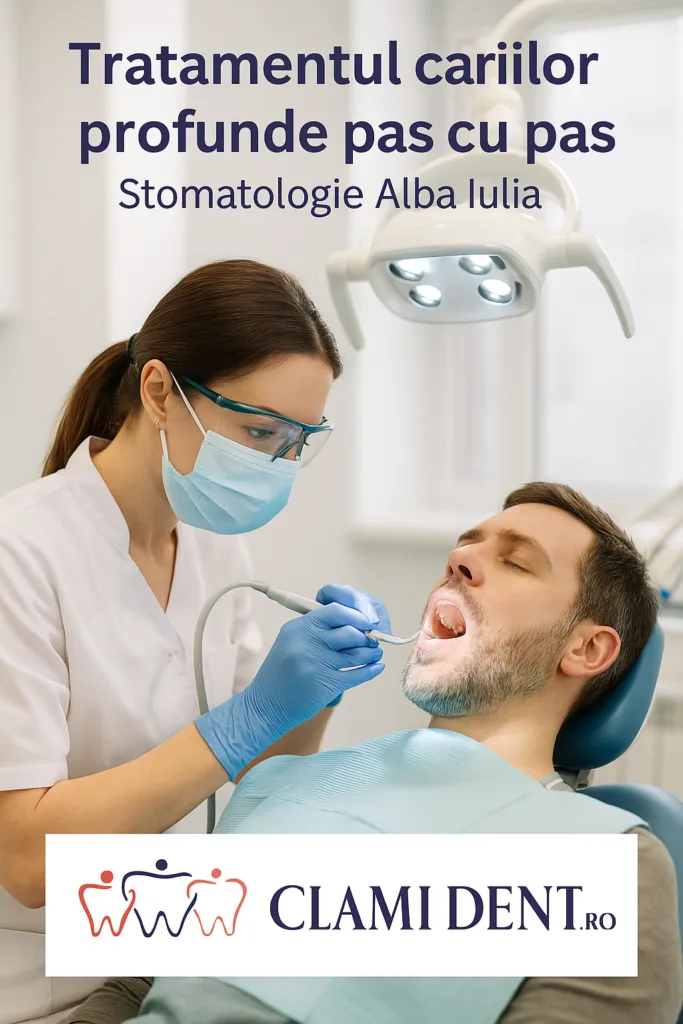Tratamentul cariilor profunde pas cu pas - Stomatologie Alba Iulia