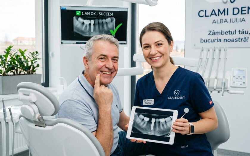 Controlul de 1 an Dovada succesului unui implant dentar la Clami Dent Alba Iulia
